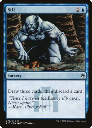 White, blue, and brown fantasy creature on a Magic: The Gathering card.