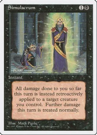 Purple robed figure in a stone hallway on a Magic: The Gathering card.