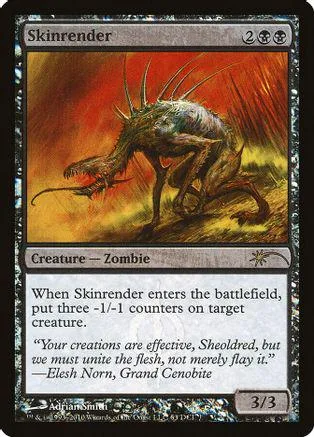 Dark, monstrous zombie creature art on a Magic: The Gathering card.