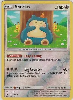 Snorlax [Reverse Holo] #158