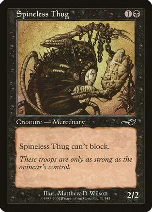 Dark, monstrous creature on a card with brown and black tones.