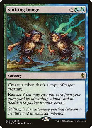 Two hairy, monstrous creatures in a dark forest setting on a Magic card.