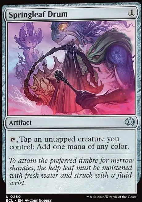 Magic: The Gathering card art featuring purple and pink fantasy creatures.