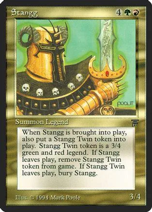 Gold and black armored figure on a green background, Magic: The Gathering card.