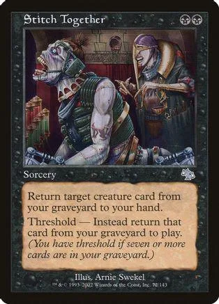 Card art shows two figures, one with a large snout, in a dark setting.