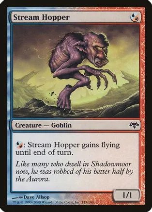 Goblin creature card featuring a purple ape-like figure in a swampy setting.