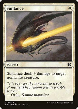 Dark, serpentine creature with golden energy on a Magic: The Gathering card.