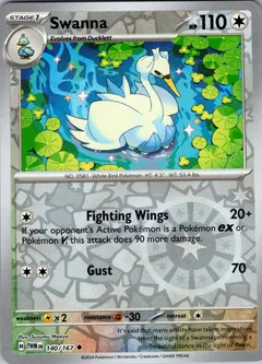 Swanna [Reverse Holo] #140