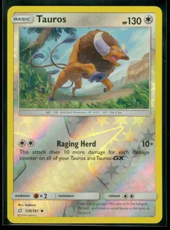 Tauros [Reverse Holo] #129
