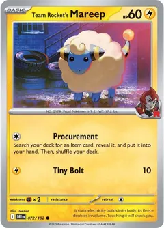 Team Rocket's Mareep #72