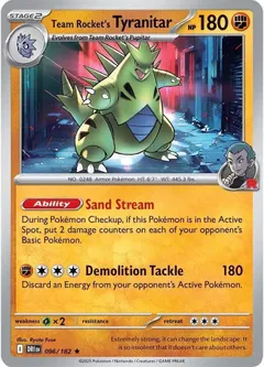 Team Rocket's Tyranitar #96