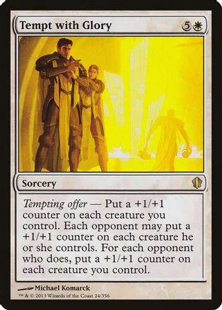 Card art shows two figures in a bright yellow, abstract setting.