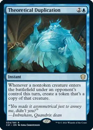 Blue creature in flowing robes on a Magic: The Gathering card.