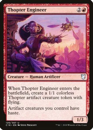 Card art shows dark-skinned figure in purple robes against a pink cityscape.