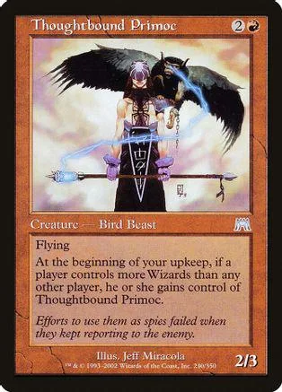 Dark winged creature with purple accents on a collectible card.