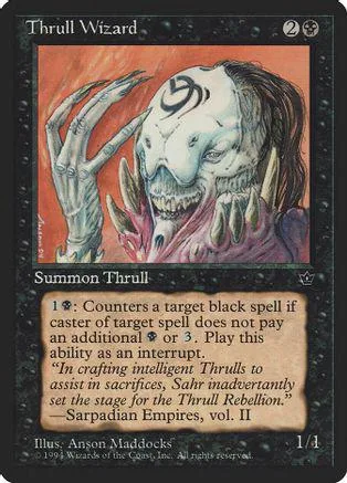 Card art depicts a monstrous, pale-faced figure with sharp teeth and outstretched hands.