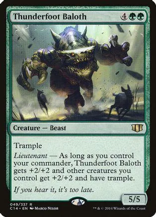 Dark, monstrous beast creature card with green and black coloring.