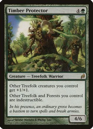 Green tree creature card art showing a large, mossy tree in a forest.