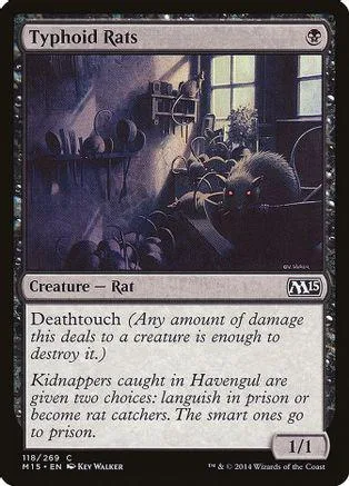Dark rat creature on a card with purple and black tones.