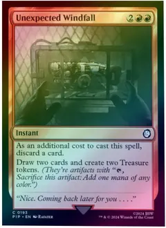 Unexpected Windfall [Foil] #193
