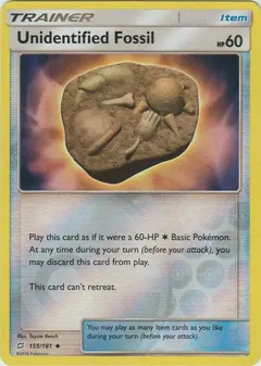 Unidentified Fossil [Reverse Holo] #155