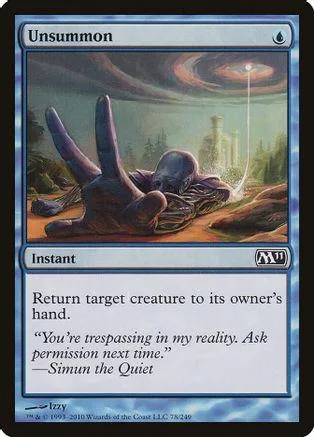 Dark, swirling sky over a hand reaching toward a glowing orb. Magic: The Gathering card.