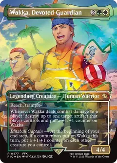 Wakka, Devoted Guardian [Borderless Foil] #477