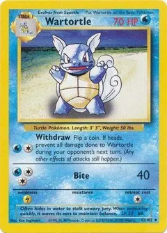 Wartortle [Trainer Deck B] #42