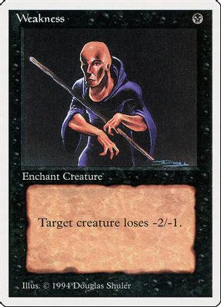 Card art: bald man in dark hood holding a staff. Black and purple tones.