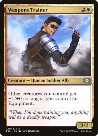 Card art shows a dark-haired soldier holding a small knife against a cloudy sky.