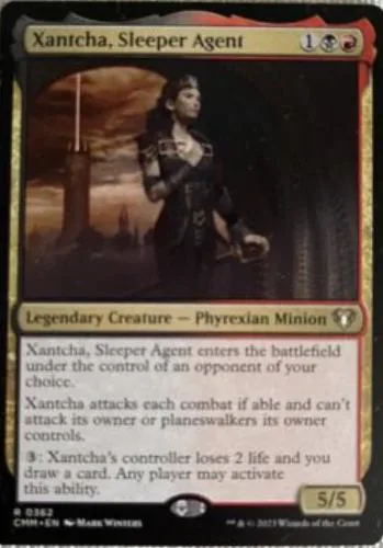 Card art shows a woman in dark attire against a dramatic, smoky background.