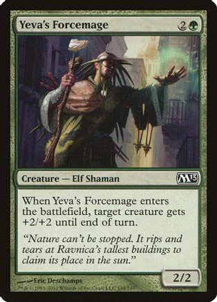 Elf shaman with staff, dark robes, green and purple fantasy art.