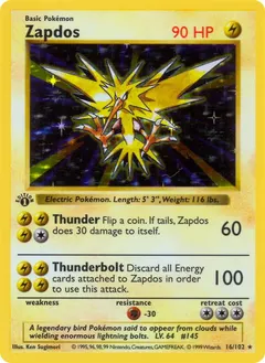 Zapdos [1st Edition] #16