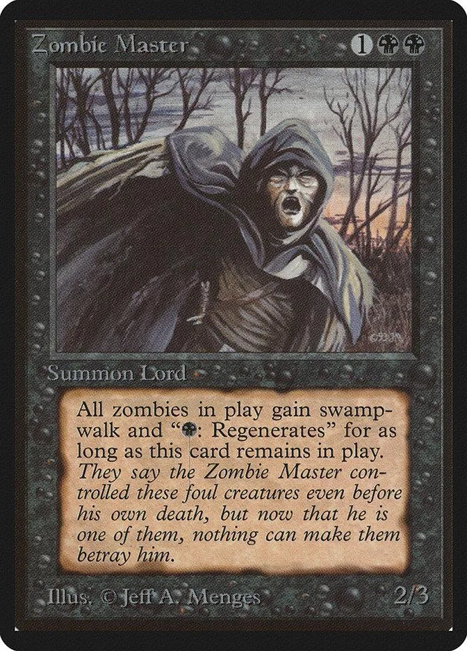 Dark hooded figure with wings on a swampy, spooky background.
