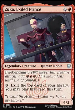 Zuko, Exiled Prince [Foil] #163