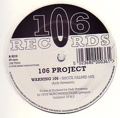 106 Project – Warning 106 (Vinyl, 12")
