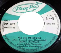 Πάνος Ιωαννίδης – Θα Με Θυμηθείς / Μη Μου Πεις (Vinyl, 7")