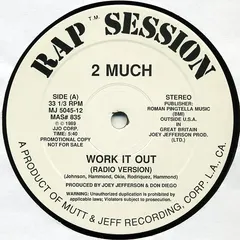 2 Much (12) – Work It Out (Vinyl, 12")