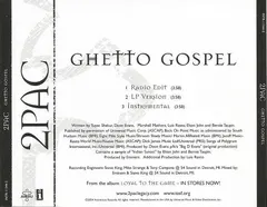 2Pac – Ghetto Gospel (CD, Single)