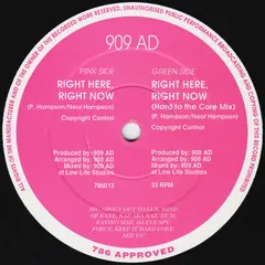 909 AD – Right Here, Right Now (Vinyl, 12")