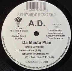 A.D.* – Da Masta Plan E.P. (Vinyl, 12")