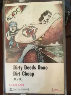 AC/DC – Dirty Deeds Done Dirt Cheap (Cassette, Album)