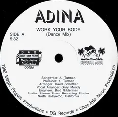 Adina (2) – Work Your Body (Vinyl, 12")