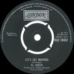 Al Green – Let's Get Married (Vinyl, 7")
