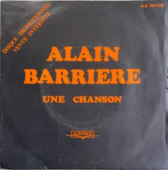 Alain Barrière – Une Chanson (Vinyl, 7")