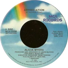 Alicia Myers – Appreciation (Vinyl, 7")