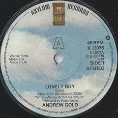 Andrew Gold – Lonely Boy (Vinyl, 7")