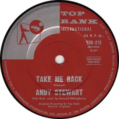 Andy Stewart – Take Me Back (Vinyl, 7")