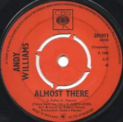 Andy Williams – Almost There (Vinyl, 7")