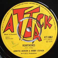 Annetta Jackson & Bobby Stephen* – Heartaches / P.E.O. 111 (Vinyl, 7")